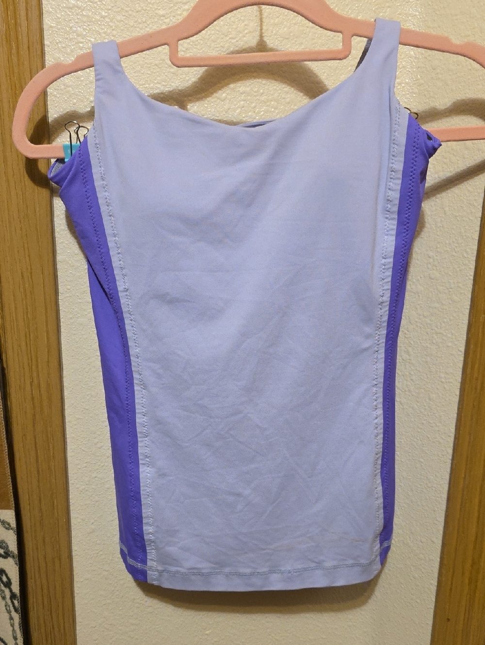 Vintage LuLuLemon Lavender and Purple Running Tank Top With Criss Cross Straps
